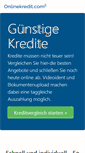 Mobile Screenshot of onlinekredit.com