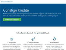 Tablet Screenshot of onlinekredit.com
